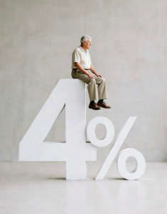 4% Rule man sitting on 4%